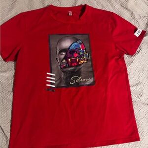 Fifth Loop Silence Graphic Red Men’s T-Shirt XL/L